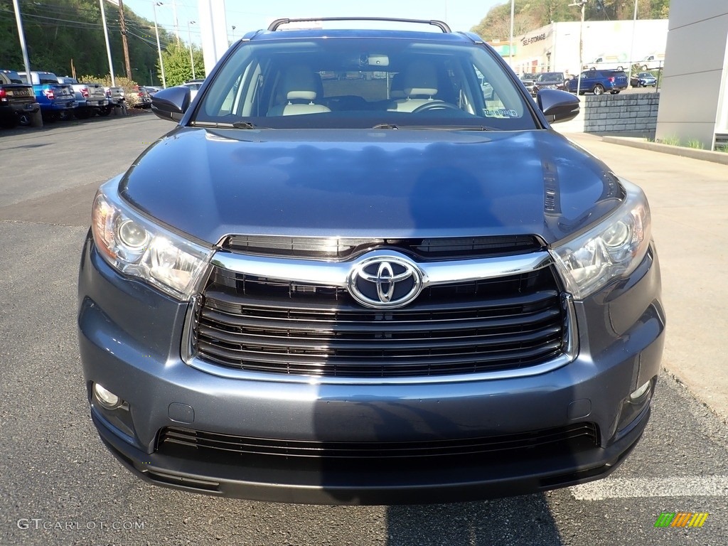 2016 Highlander XLE - Nautical Blue Metallic / Ash photo #8