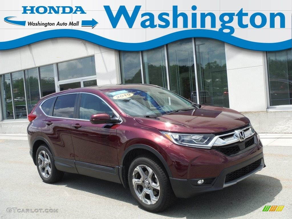 2019 CR-V EX-L AWD - Basque Red Pearl II / Gray photo #1
