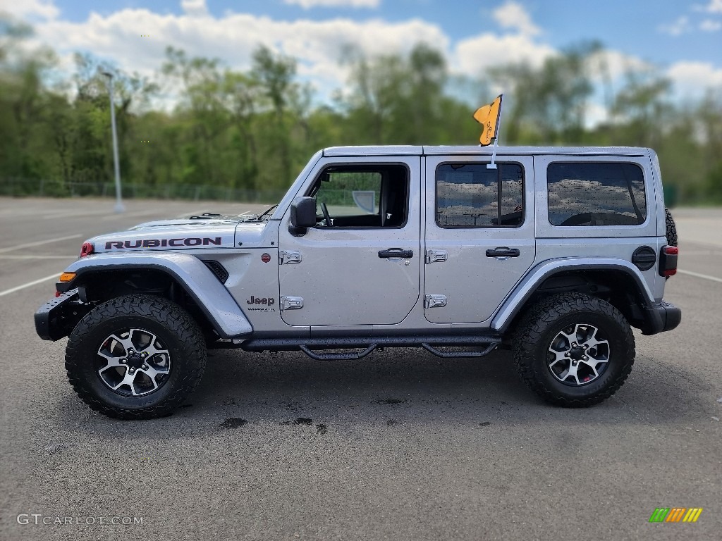 Billet Silver Metallic 2020 Jeep Wrangler Unlimited Rubicon 4x4 Exterior Photo #144228216