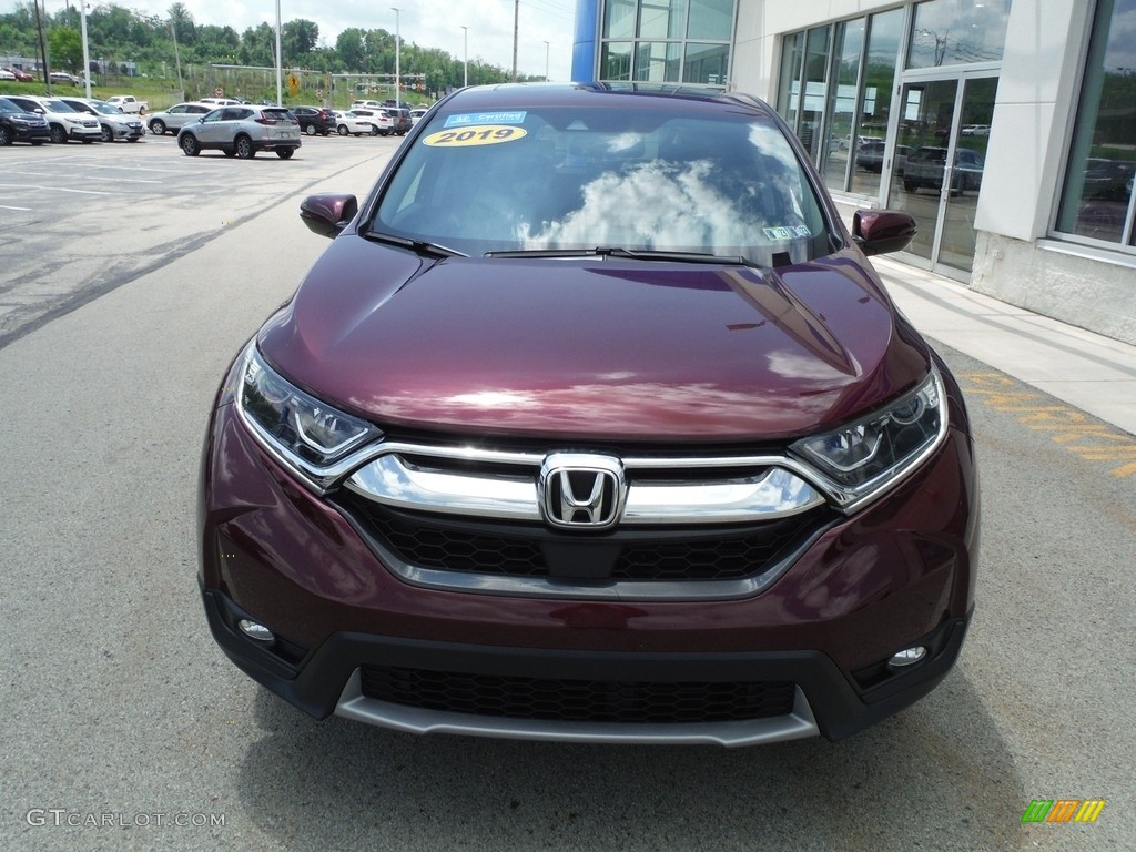 2019 CR-V EX-L AWD - Basque Red Pearl II / Gray photo #5