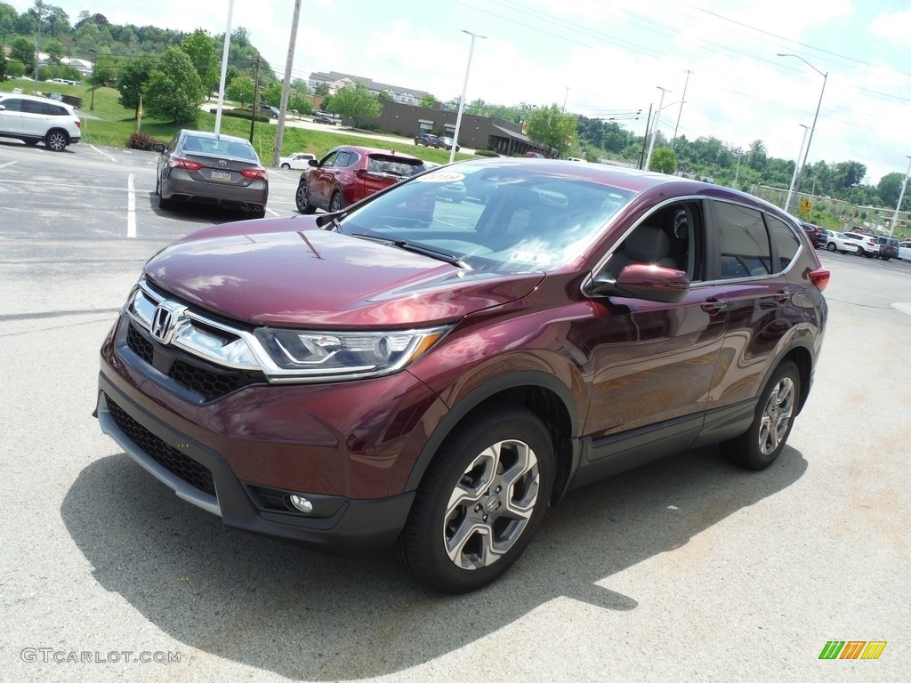 2019 CR-V EX-L AWD - Basque Red Pearl II / Gray photo #6