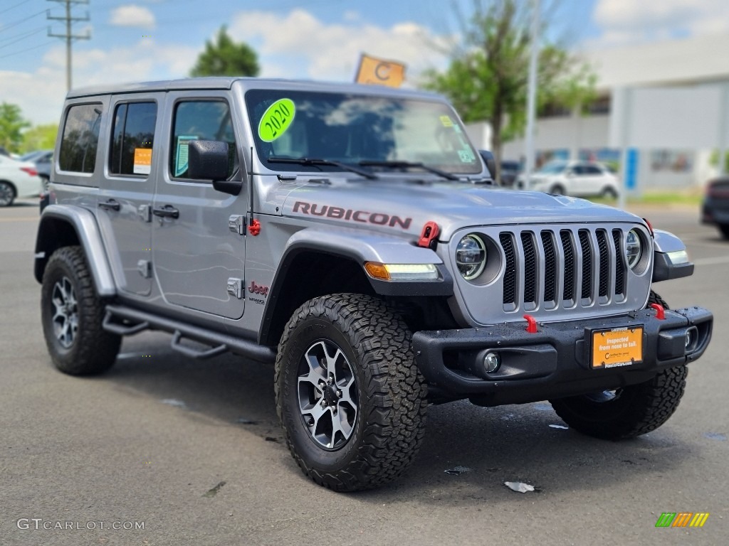 Billet Silver Metallic 2020 Jeep Wrangler Unlimited Rubicon 4x4 Exterior Photo #144228363