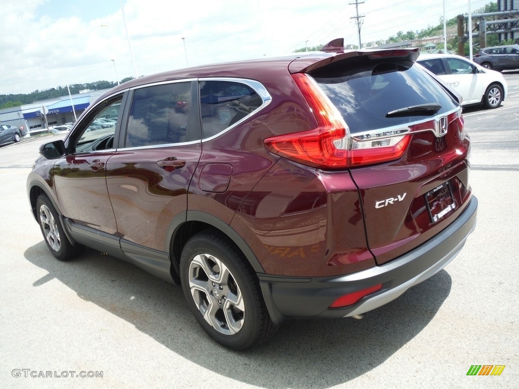 2019 CR-V EX-L AWD - Basque Red Pearl II / Gray photo #8