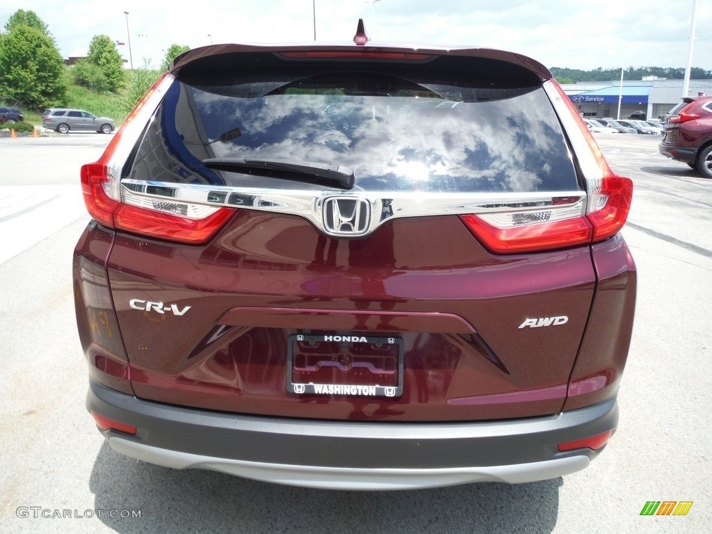 2019 CR-V EX-L AWD - Basque Red Pearl II / Gray photo #9
