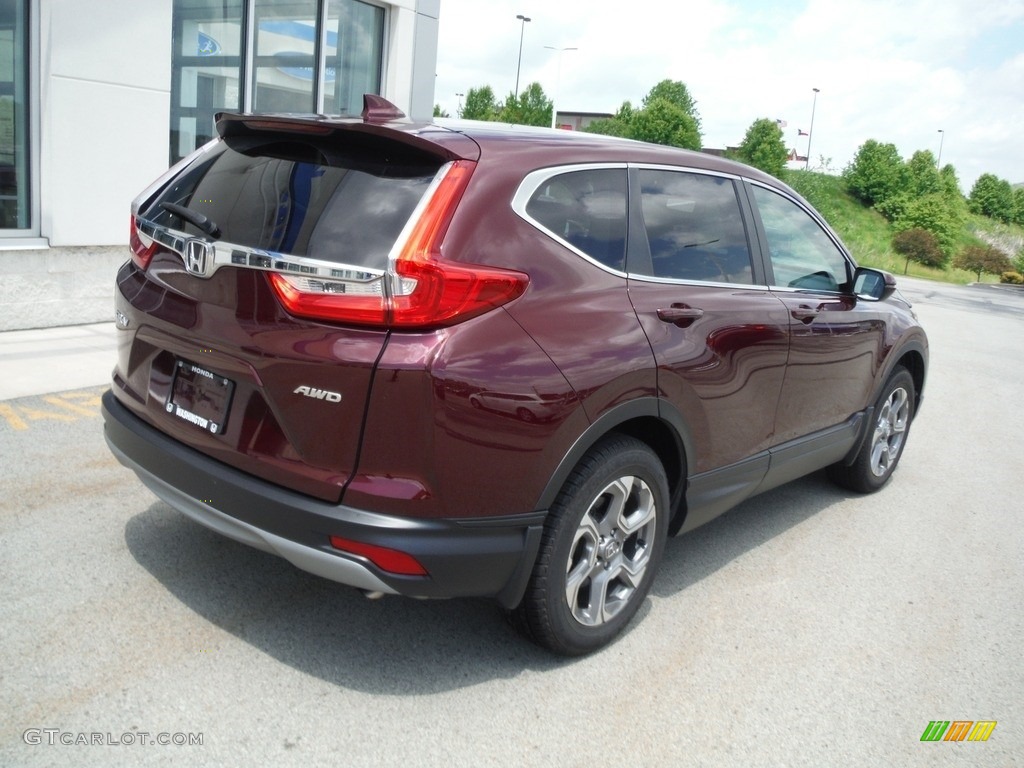 2019 CR-V EX-L AWD - Basque Red Pearl II / Gray photo #10
