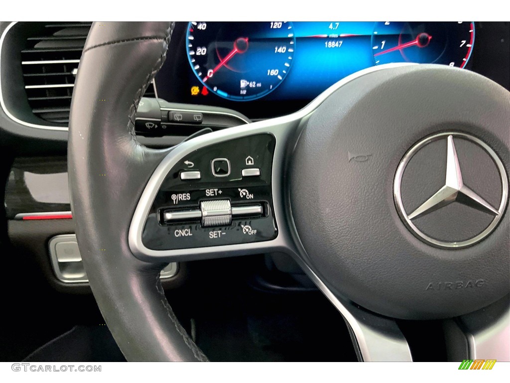 2020 Mercedes-Benz GLE 350 4Matic Espresso Brown Steering Wheel Photo #144230571
