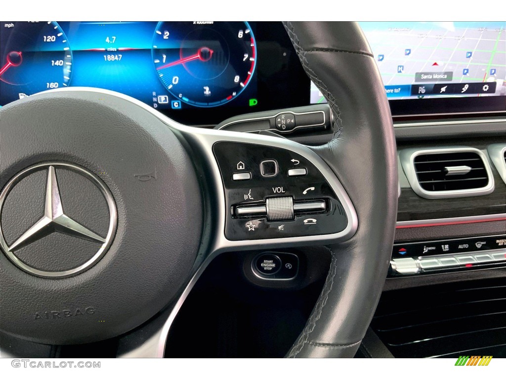 2020 Mercedes-Benz GLE 350 4Matic Espresso Brown Steering Wheel Photo #144230601