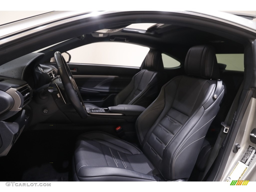 Black Interior 2015 Lexus RC 350 F Sport AWD Photo #144231303