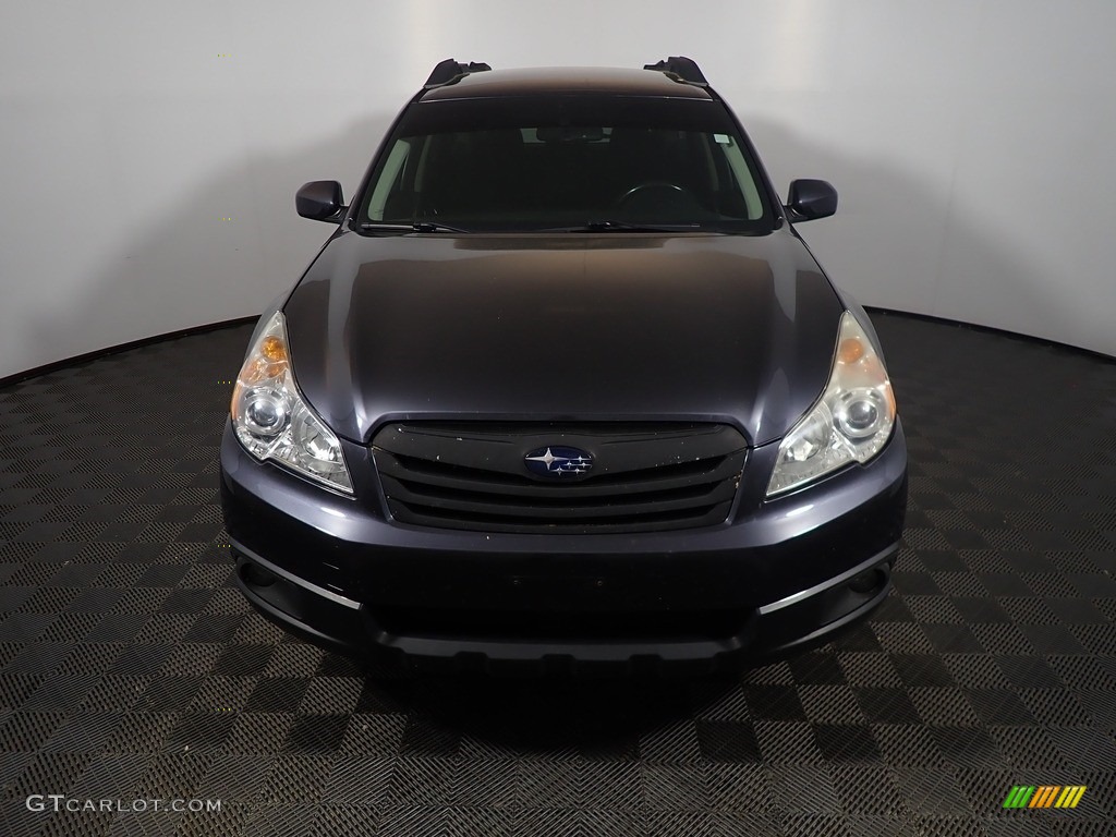 2011 Outback 2.5i Premium Wagon - Graphite Gray Metallic / Off Black photo #5