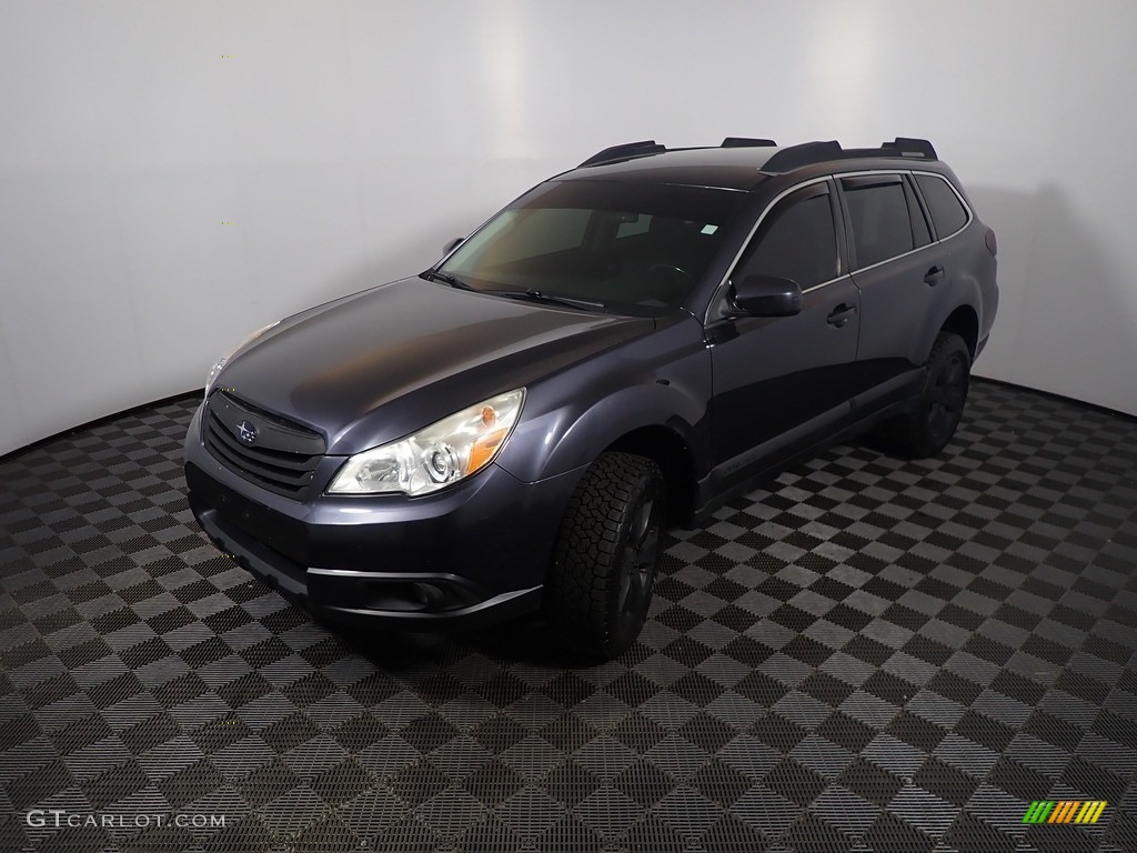 2011 Outback 2.5i Premium Wagon - Graphite Gray Metallic / Off Black photo #8