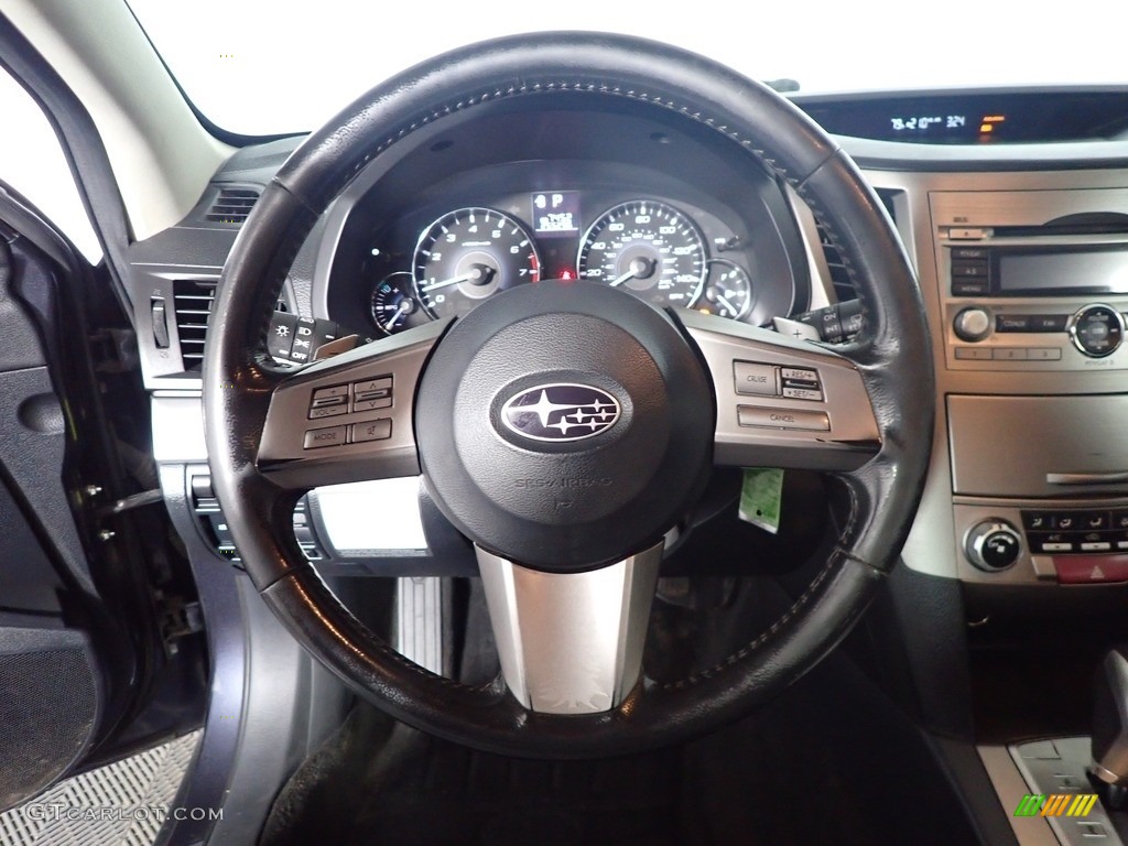 2011 Outback 2.5i Premium Wagon - Graphite Gray Metallic / Off Black photo #16