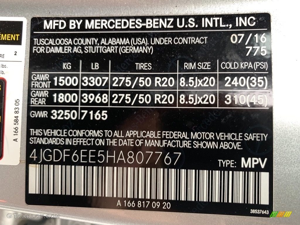 2017 GLS 450 4Matic - Iridium Silver Metallic / Black photo #32