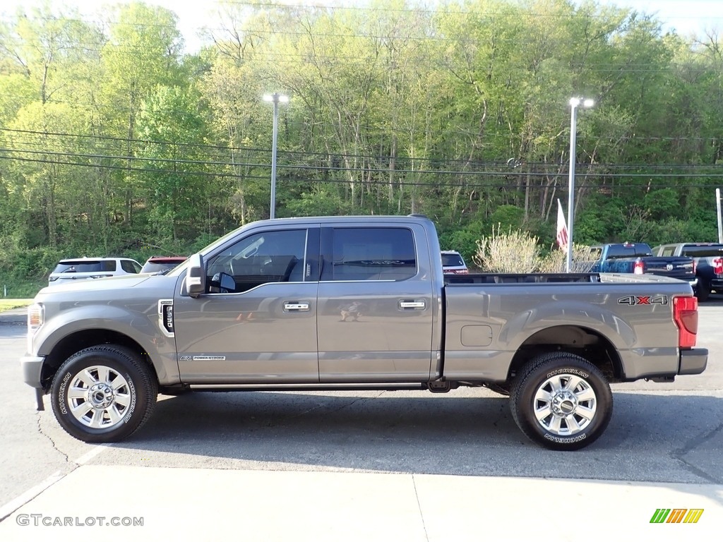 2021 F350 Super Duty Platinum Crew Cab 4x4 - Carbonized Gray / Black photo #5