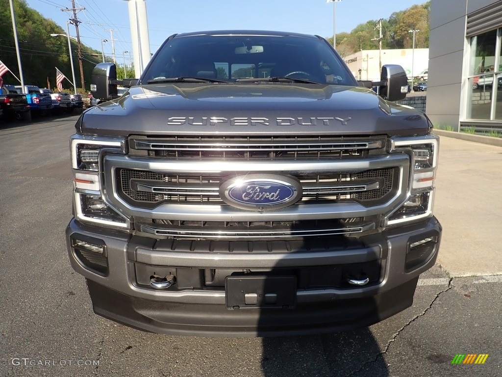 2021 F350 Super Duty Platinum Crew Cab 4x4 - Carbonized Gray / Black photo #9
