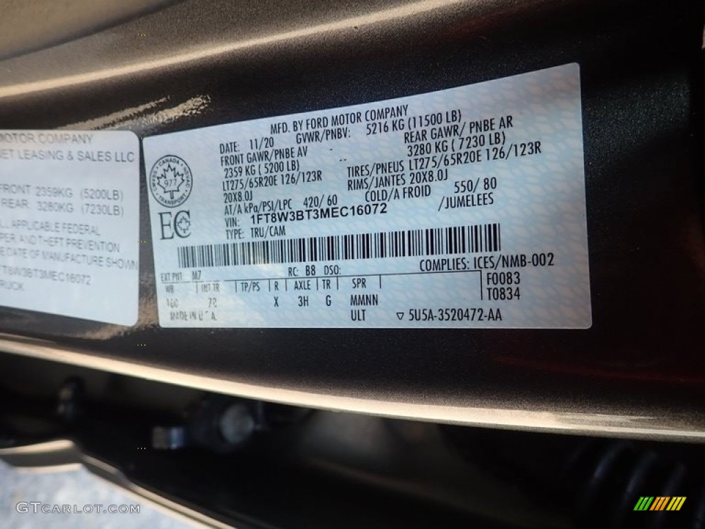 2021 F350 Super Duty Platinum Crew Cab 4x4 - Carbonized Gray / Black photo #27