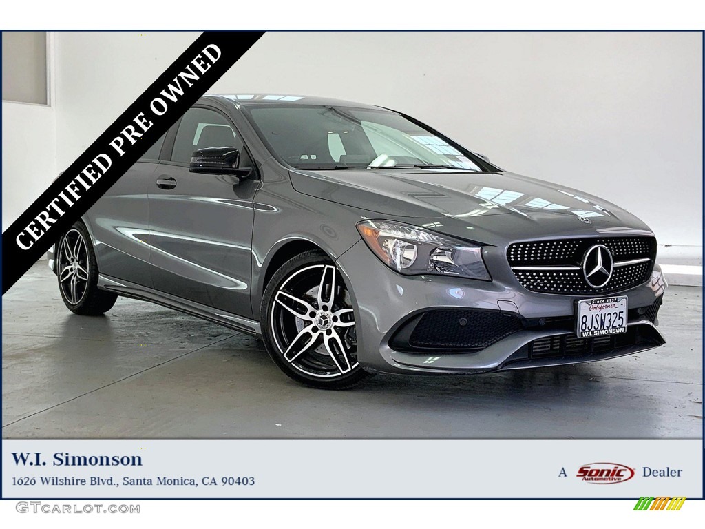 2019 CLA 250 Coupe - Mountain Grey Metallic / Black photo #1