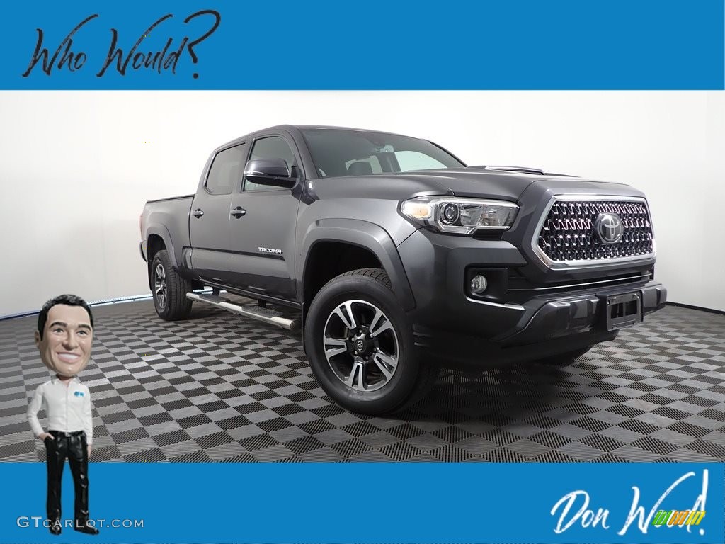 2018 Tacoma TRD Sport Double Cab 4x4 - Cement / Graphite w/Gun Metal photo #1