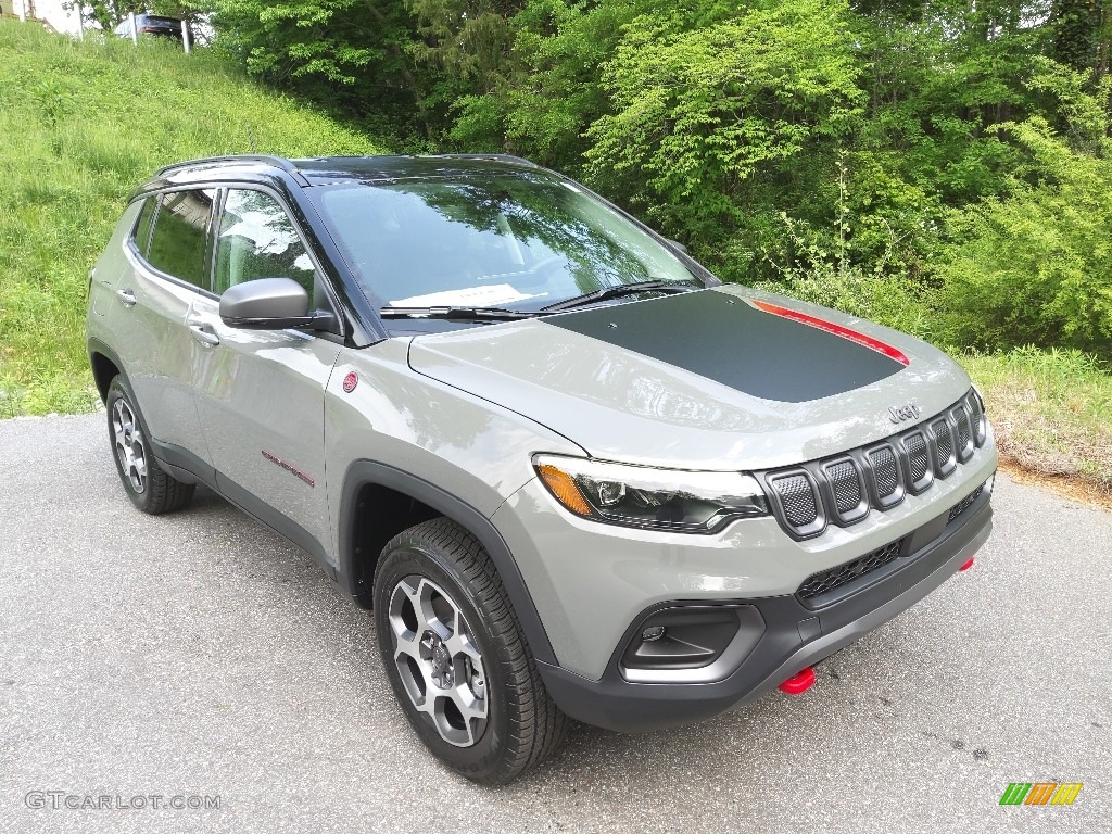 Sting Gray 2022 Jeep Compass Trailhawk 4x4 Exterior Photo #144234072