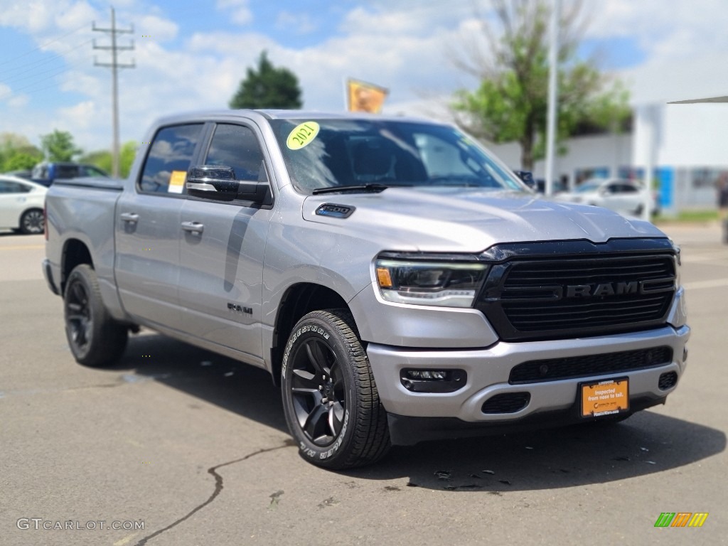 Billet Silver Metallic 2021 Ram 1500 Big Horn Crew Cab 4x4 Exterior Photo #144234900