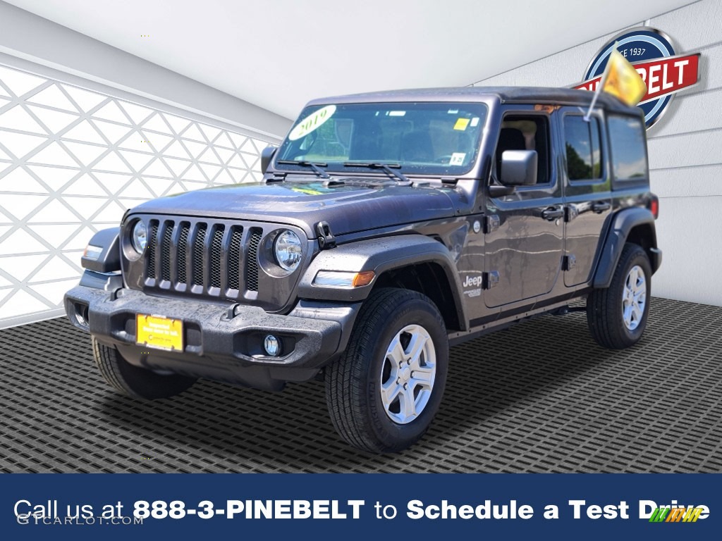 2021 Wrangler Unlimited Sport 4x4 - Granite Crystal Metallic / Black photo #1