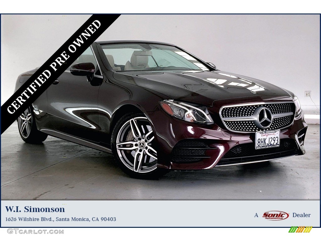 2019 E 450 Cabriolet - Rubellite Red Metallic / Macchiato Beige/Black photo #1