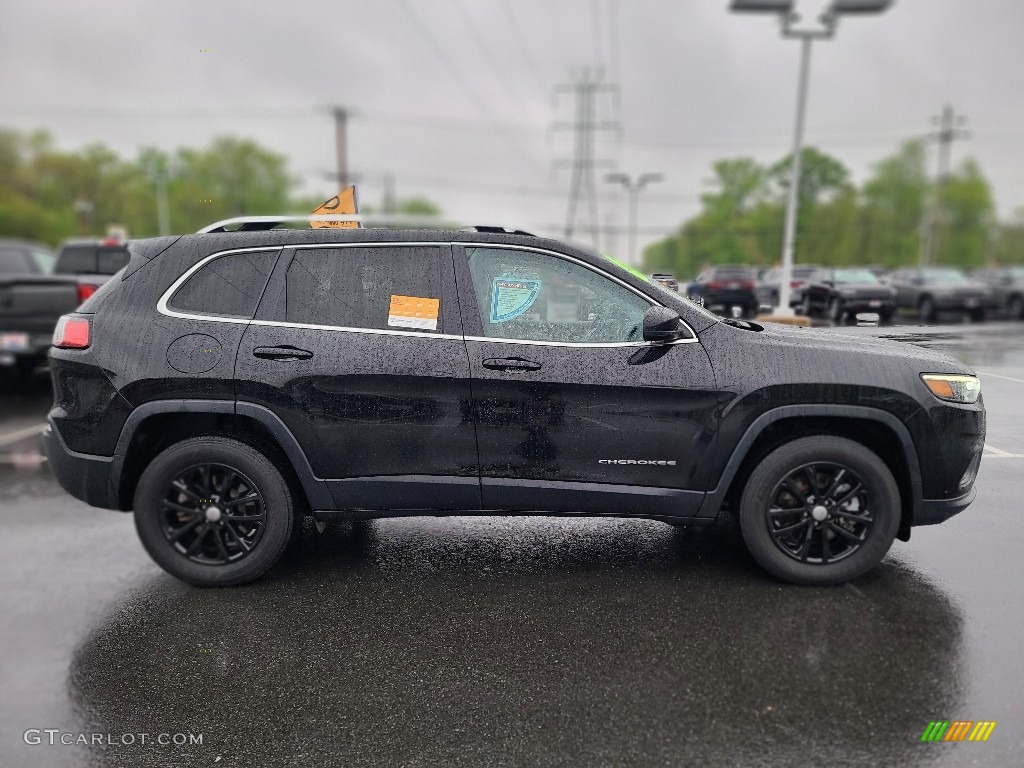 Diamond Black Crystal Pearl 2020 Jeep Cherokee Latitude Plus 4x4 Exterior Photo #144236631