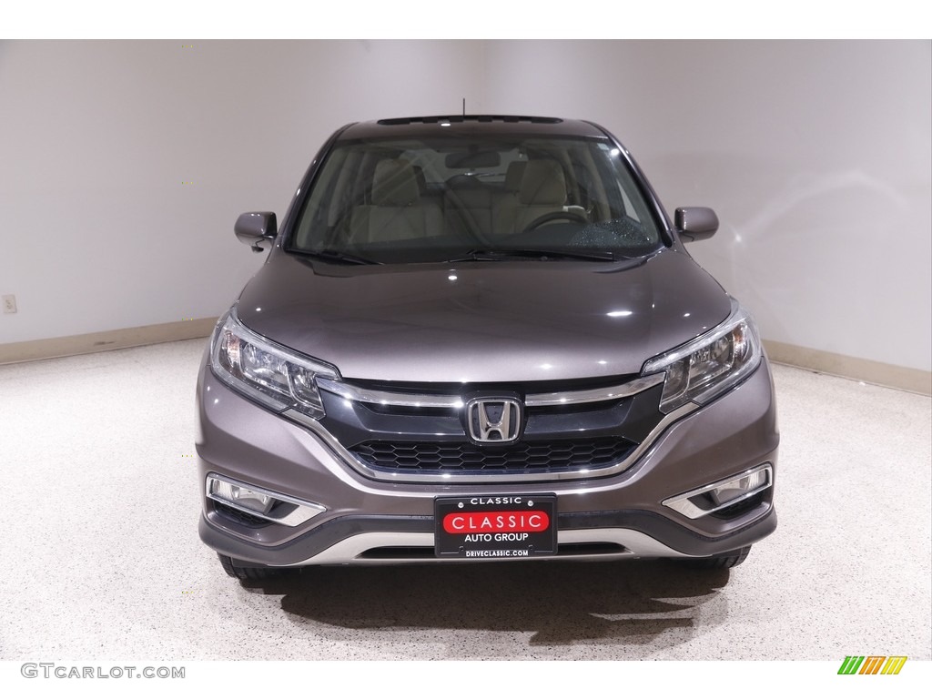 2016 CR-V EX AWD - Urban Titanium Metallic / Beige photo #2