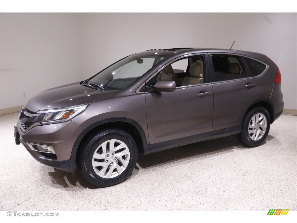 2016 CR-V EX AWD - Urban Titanium Metallic / Beige photo #3
