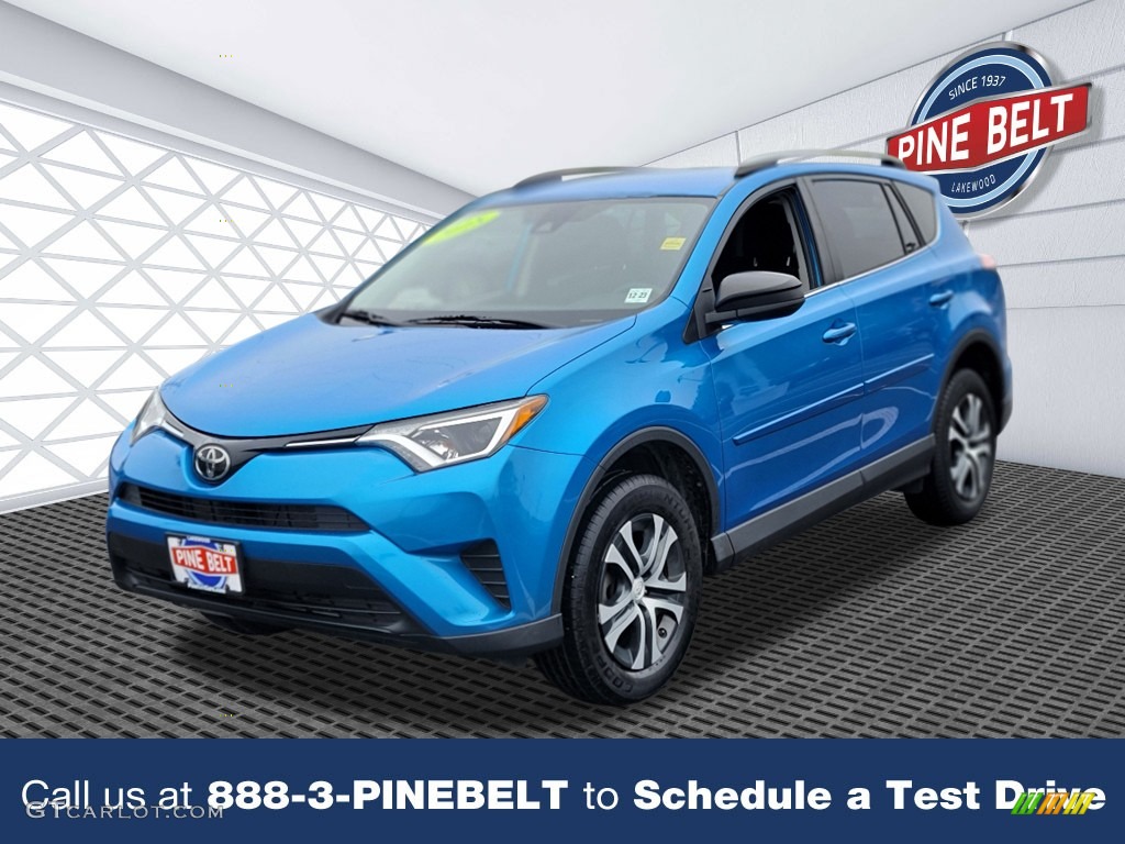 2018 RAV4 LE - Electric Storm Blue / Black photo #1