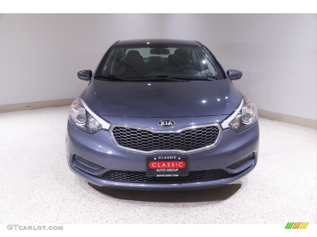 2016 Forte LX Sedan - Steel Blue / Black photo #2