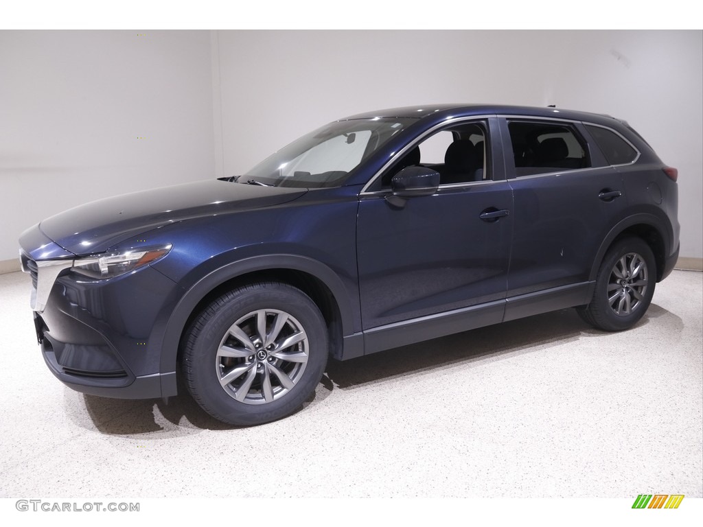 Deep Crystal Blue Mica 2019 Mazda CX-9 Sport AWD Exterior Photo #144238791