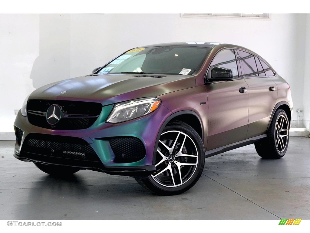 2019 GLE 43 AMG 4Matic Coupe - Purple/Green Chameleon Vinyl Wrap / Saddle Brown/Black photo #12