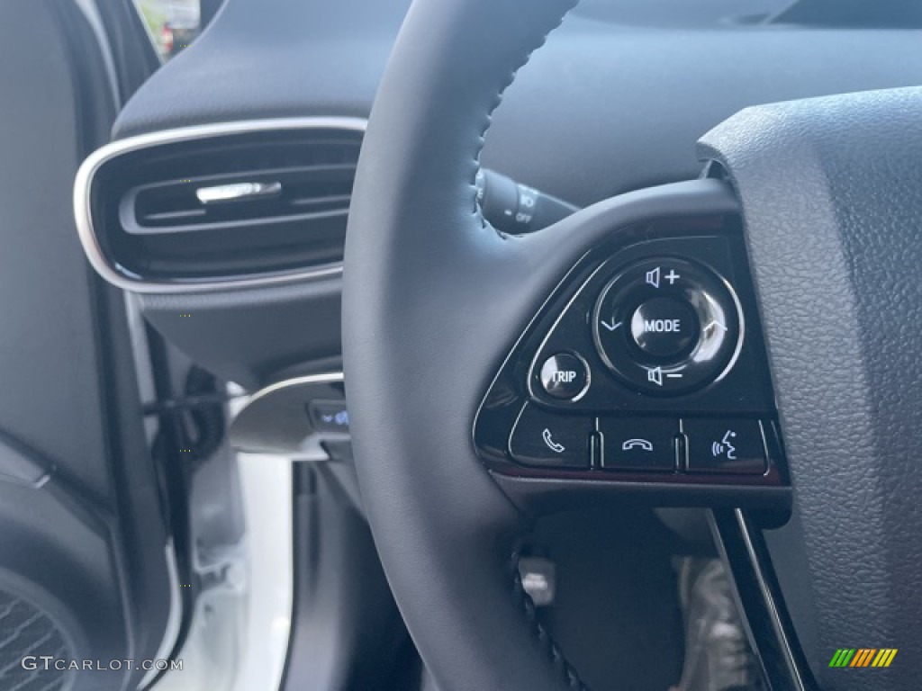 2022 Toyota Prius XLE AWD-e Black Steering Wheel Photo #144239724