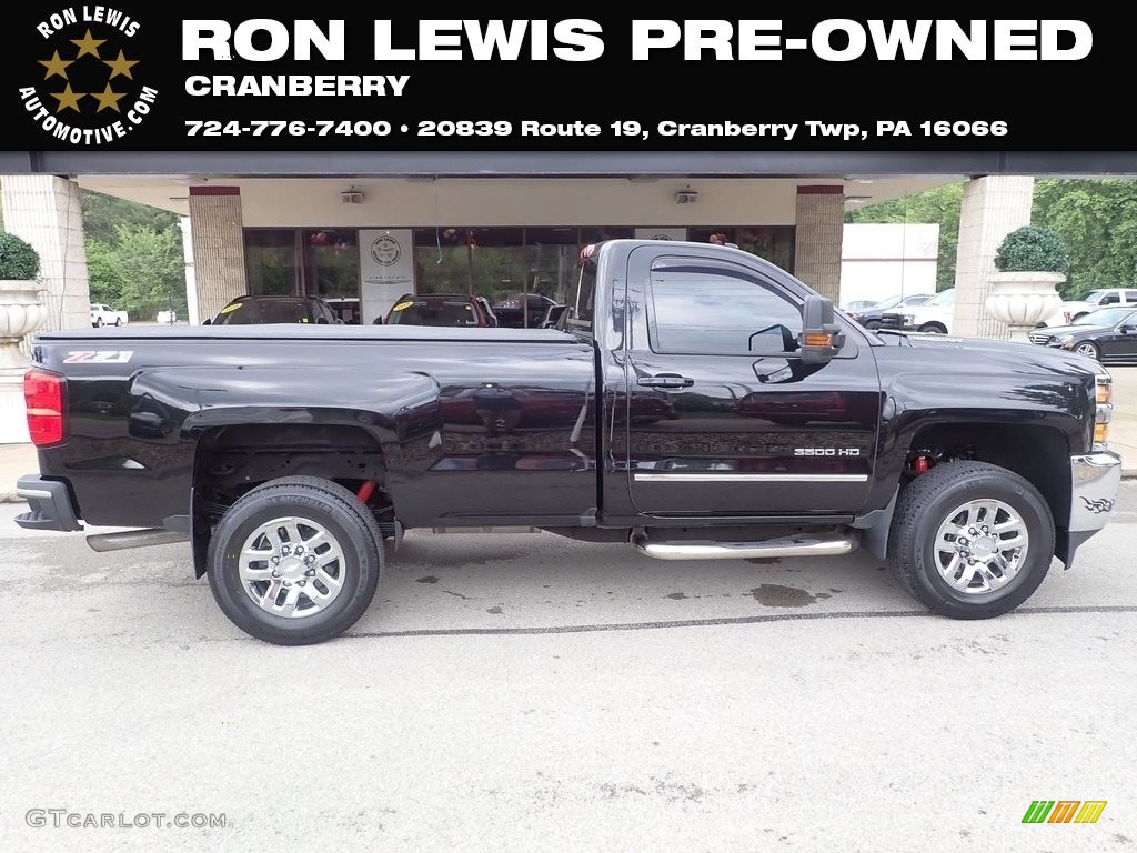 2016 Silverado 3500HD LT Regular Cab 4x4 - Black / Dark Ash/Jet Black photo #1