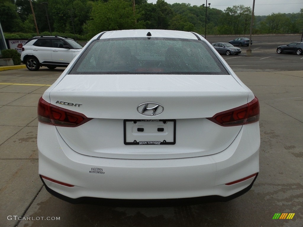 2022 Accent SE - Frost White Pearl / Beige photo #3