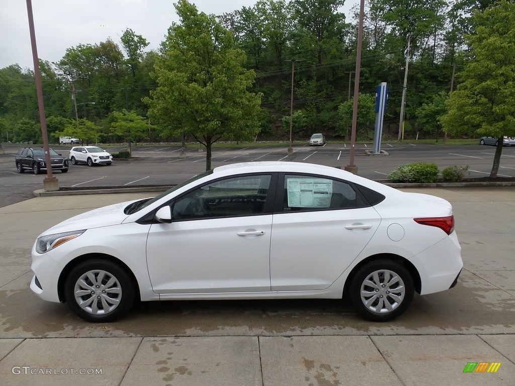 2022 Accent SE - Frost White Pearl / Beige photo #5