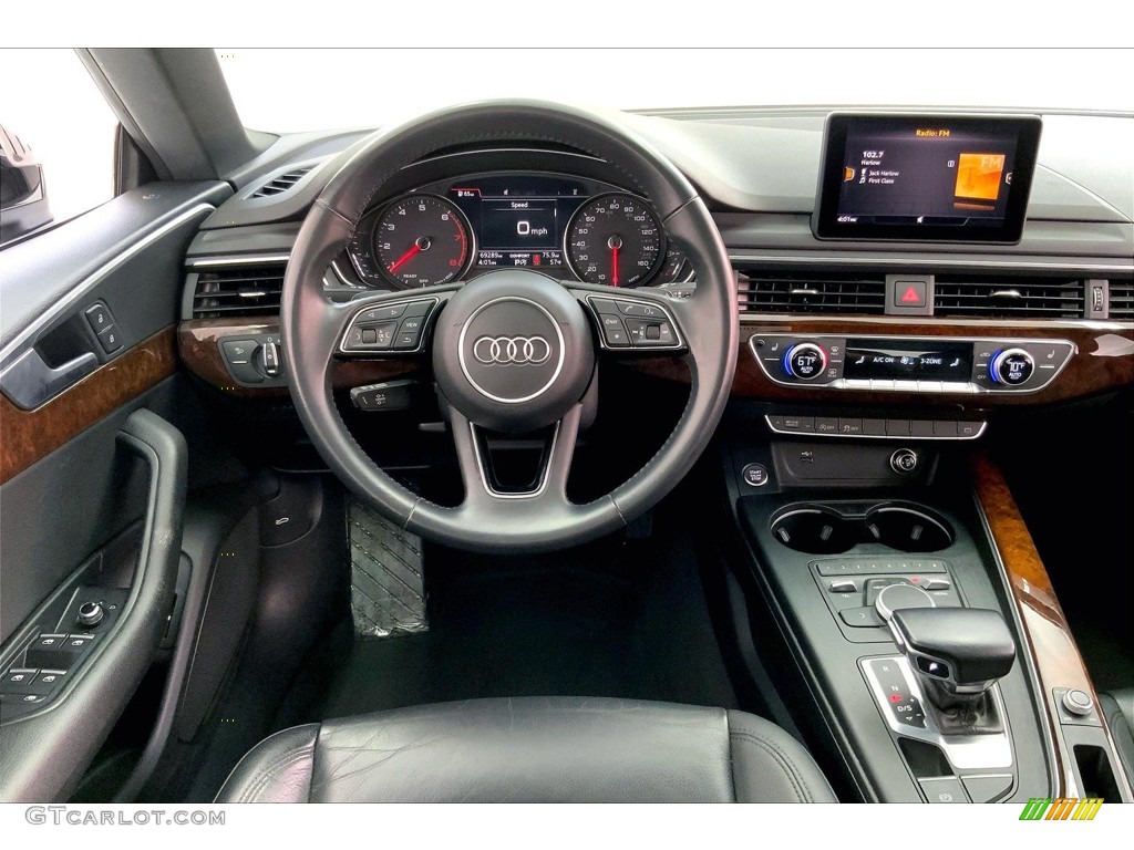 2019 Audi A5 Sportback Premium quattro Black Dashboard Photo #144240411