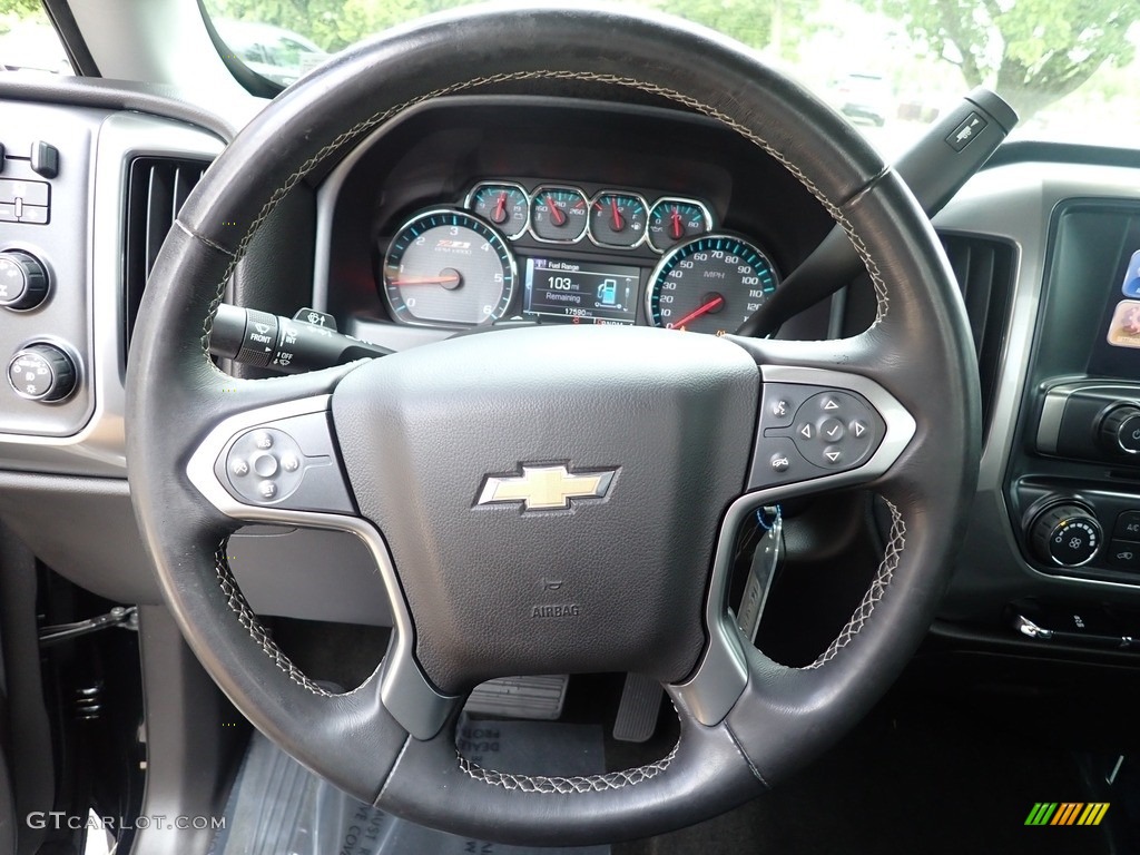 2016 Chevrolet Silverado 3500HD LT Regular Cab 4x4 Dark Ash/Jet Black Steering Wheel Photo #144240489