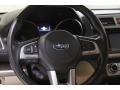 Warm Ivory 2015 Subaru Outback 3.6R Limited Steering Wheel