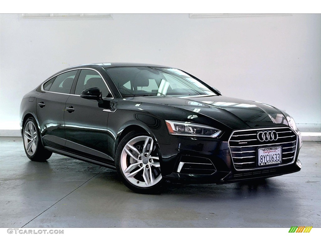 Mythos Black Metallic 2019 Audi A5 Sportback Premium quattro Exterior Photo #144241293