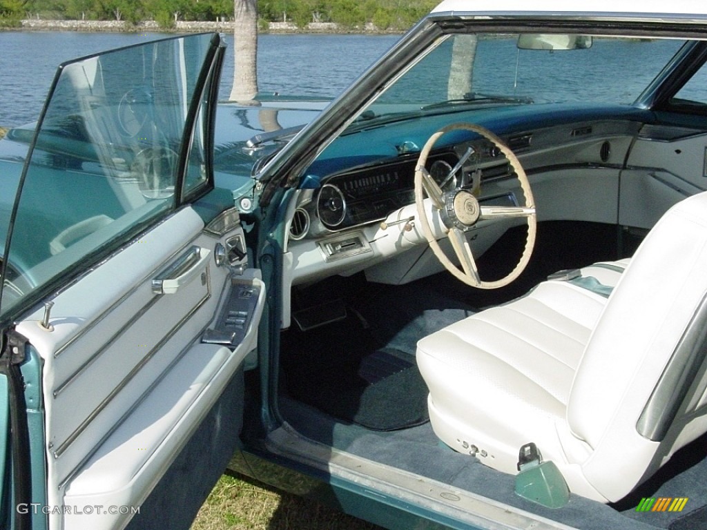 White Interior 1966 Cadillac DeVille Post Sedan Photo #144241845