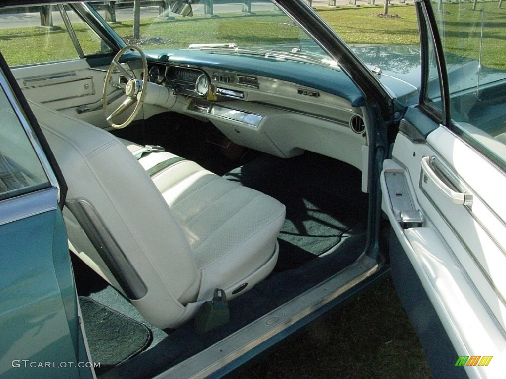 White Interior 1966 Cadillac DeVille Post Sedan Photo #144241872