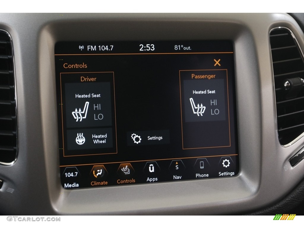 2021 Jeep Compass 80th Special Edition 4x4 Controls Photo #144242223