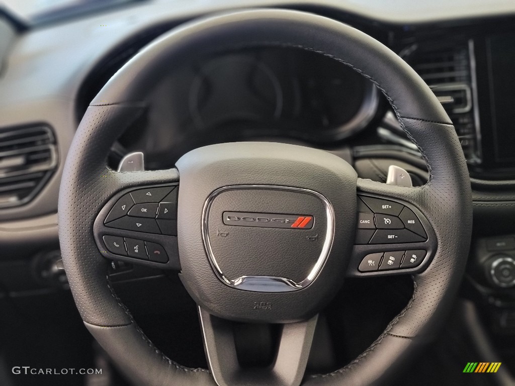 2022 Dodge Durango GT AWD Black Steering Wheel Photo #144242565