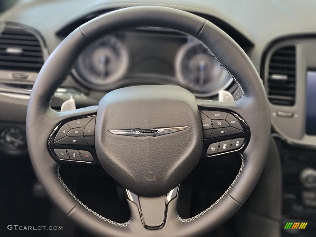 2022 Chrysler 300 S Black Steering Wheel Photo #144242913
