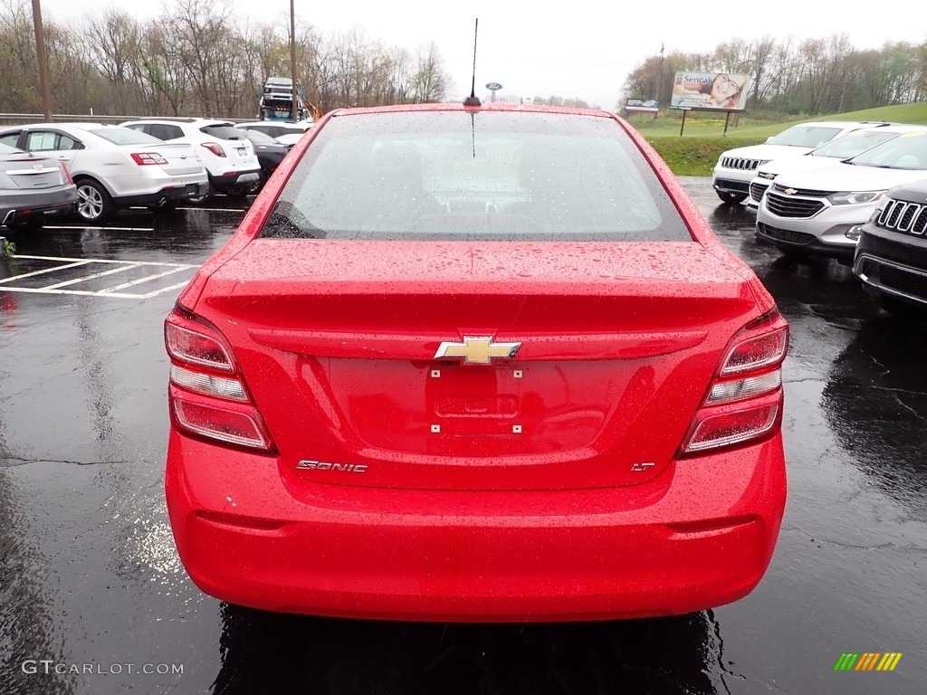 2017 Sonic LT Sedan - Red Hot / Jet Black/Dark Titanium photo #5