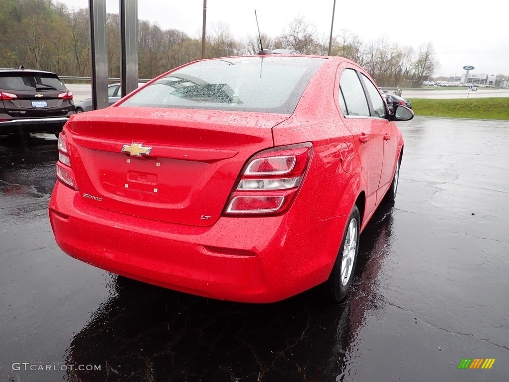 2017 Sonic LT Sedan - Red Hot / Jet Black/Dark Titanium photo #6