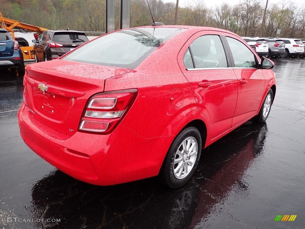 2017 Sonic LT Sedan - Red Hot / Jet Black/Dark Titanium photo #7