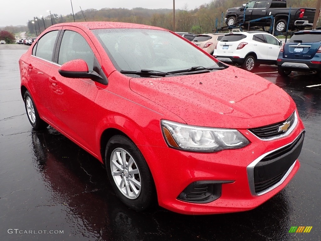 2017 Sonic LT Sedan - Red Hot / Jet Black/Dark Titanium photo #9