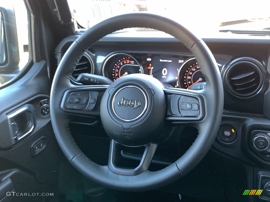2022 Jeep Gladiator Sport 4x4 Black Steering Wheel Photo #144243720